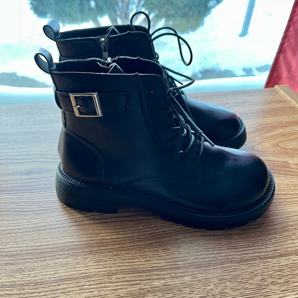 Black Combat Boots - Picture 1 of 3